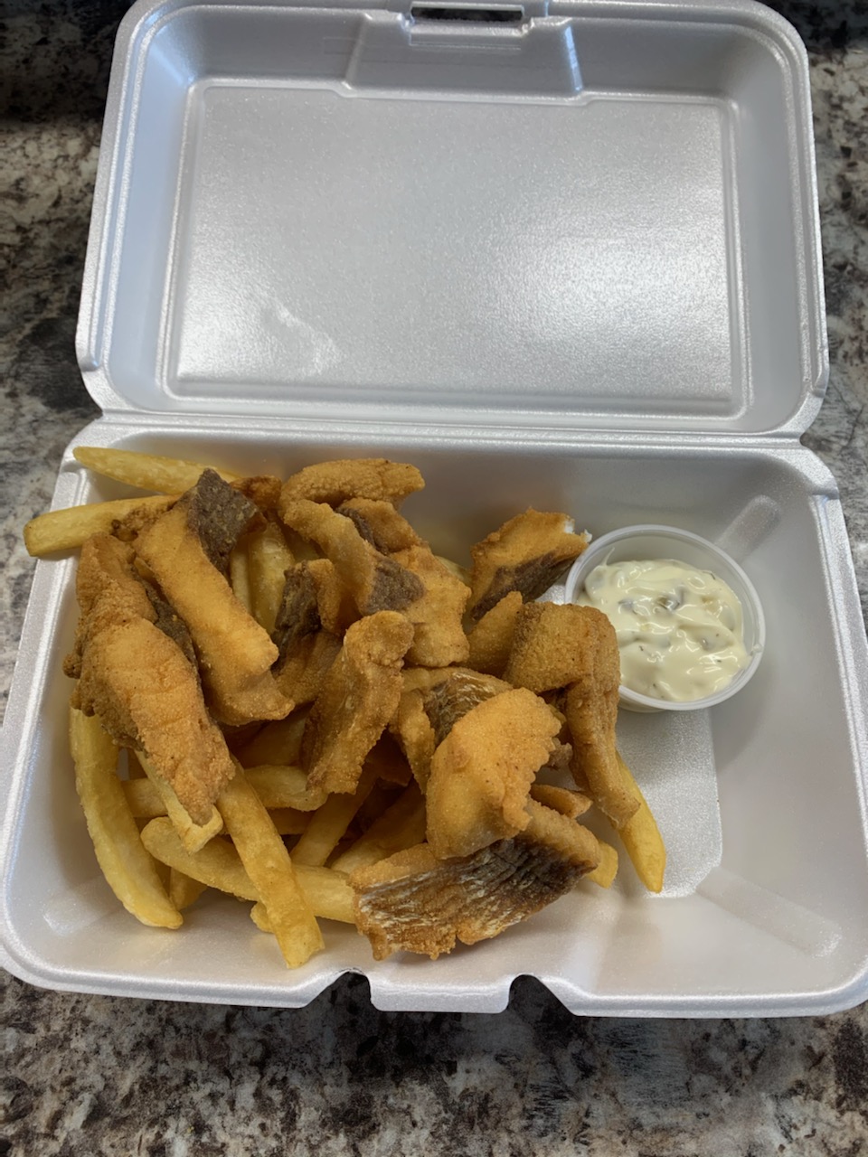 Shore Lunch with Trophy Ice Fish